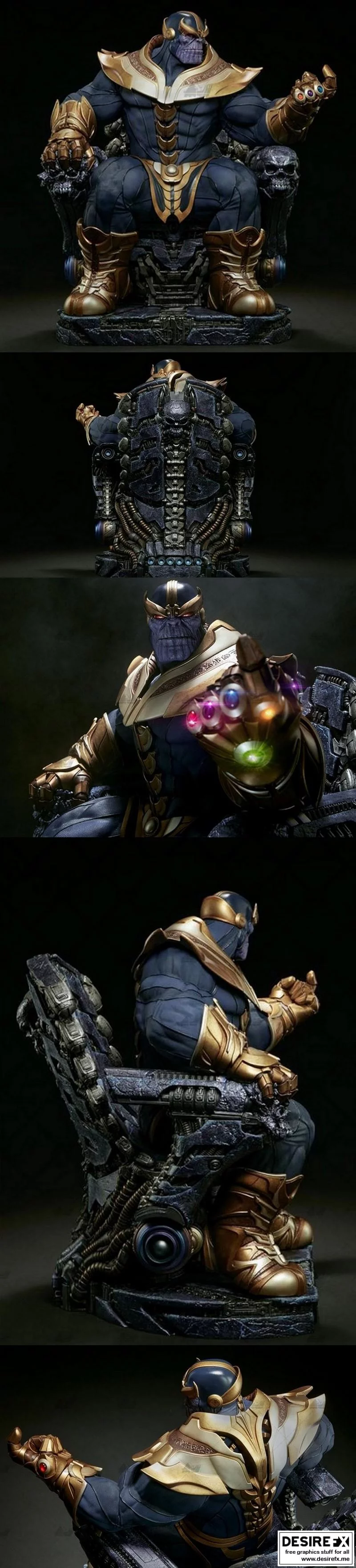 泰坦之座 3D打印模型|Thanos Throne 3D STL