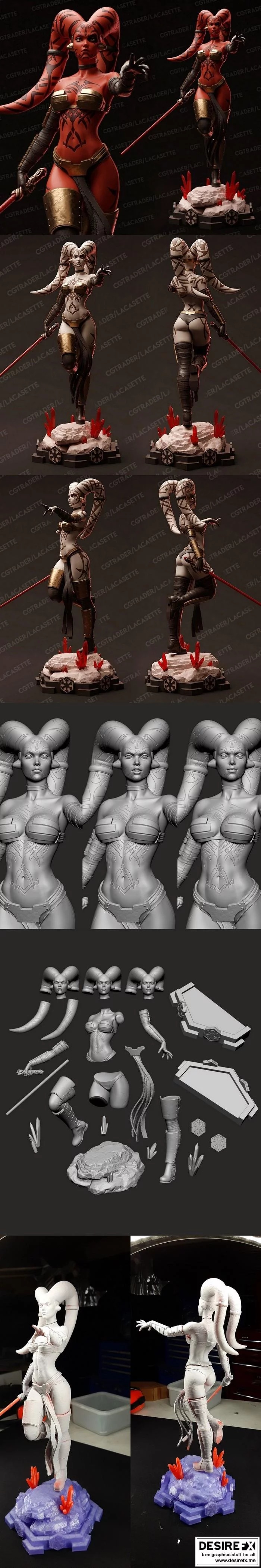 星战3D打印模型：达斯·泰隆|Darth Talon Star Wars 3D print model