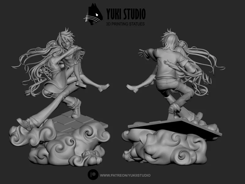 无游戏无生命 3D打印模型|No Game No Life Diorama – 3D Print Model