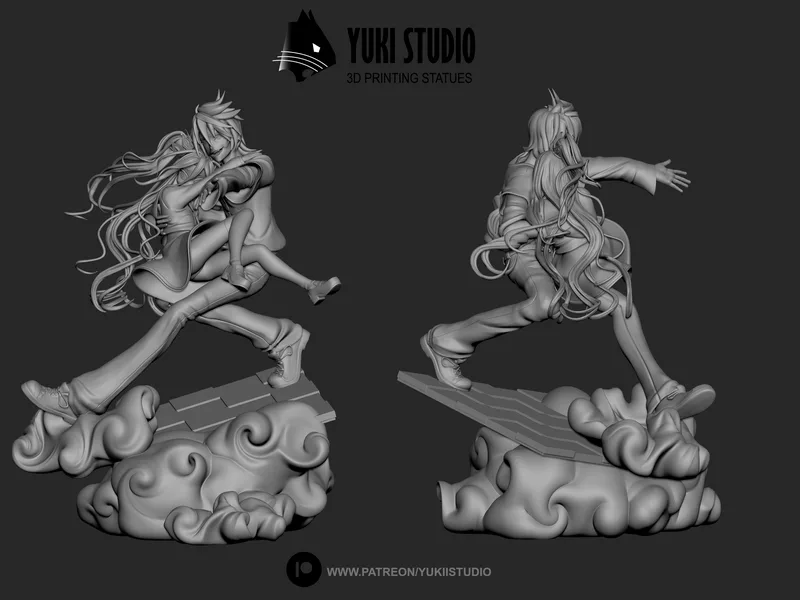 无游戏无生命 3D打印模型|No Game No Life Diorama – 3D Print Model
