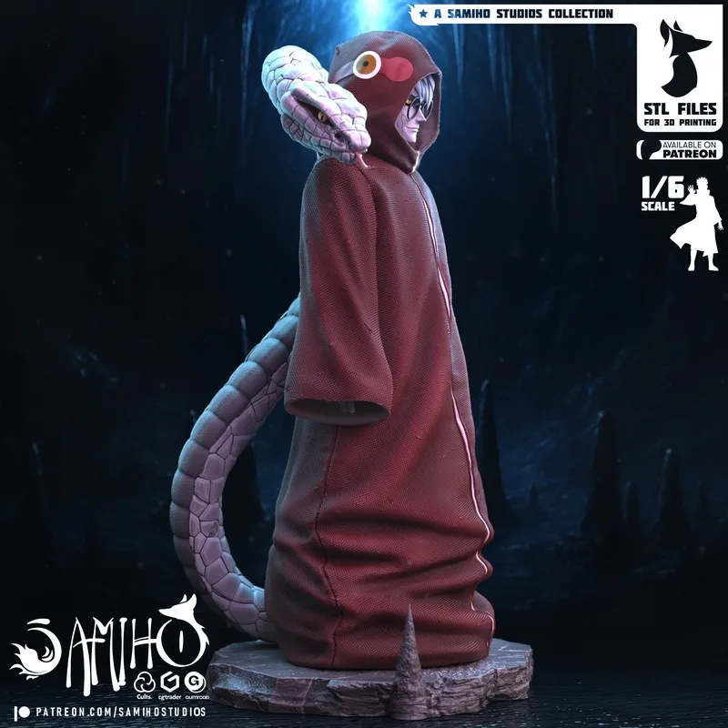 萨米霍工作室 - 甲贺忍者传 - 3D打印模型|Samiho Studios – Kabuto Edo Tensei – 3D Print Model