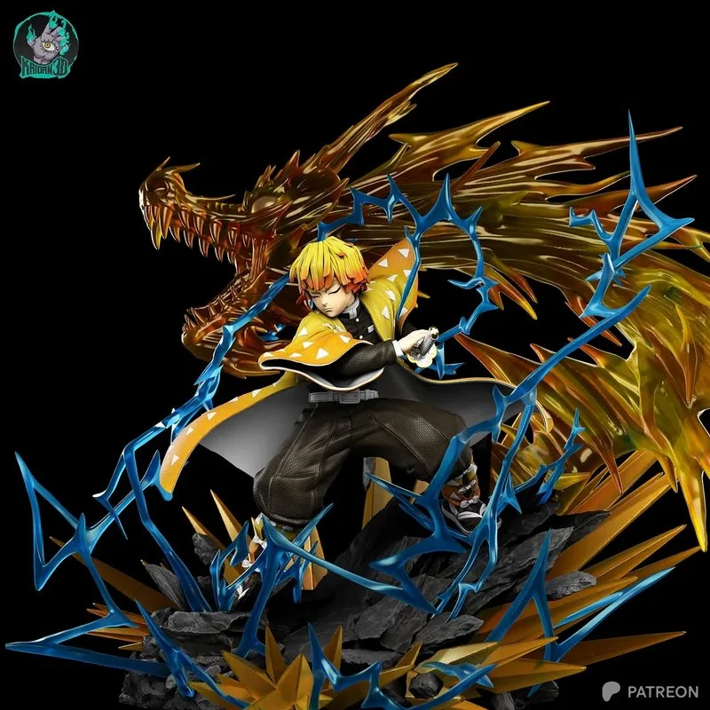 卡坦 甘谷十郎 3D打印模型|Kaidan – Zenitsu Agatsuma – 3D Print Model