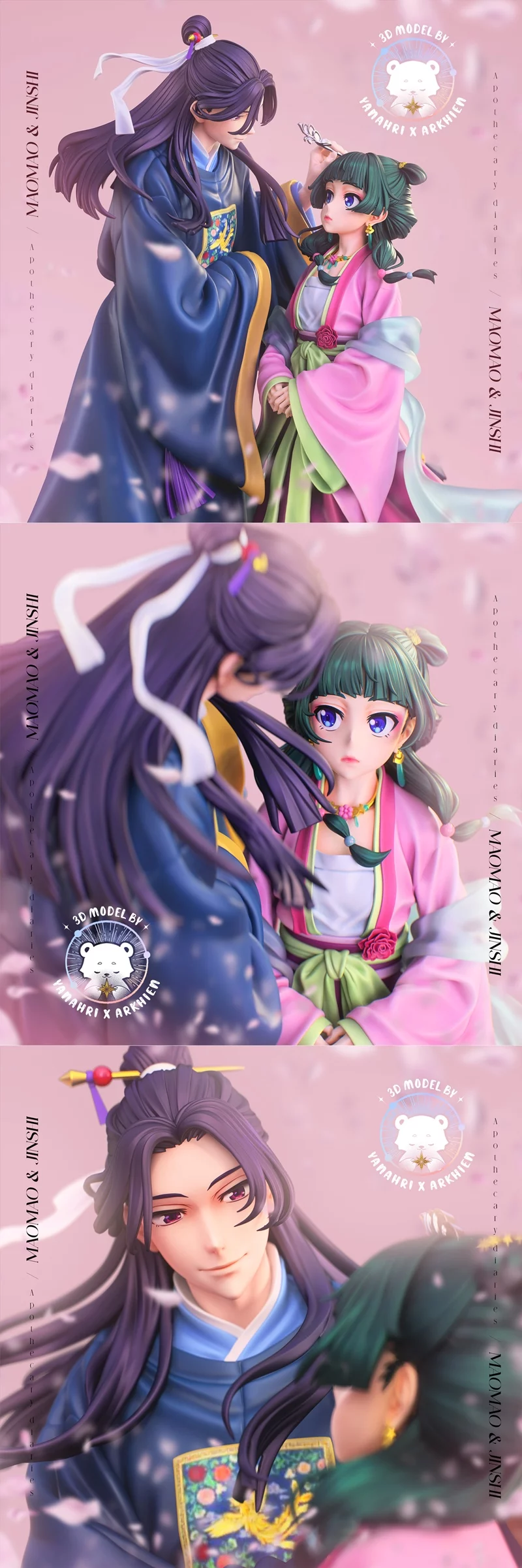 《魔道日记·毛毛与金石3D打印模型》|The Apothecary Diaries – Diorama Maomao and Jinshi – 3D Print Model