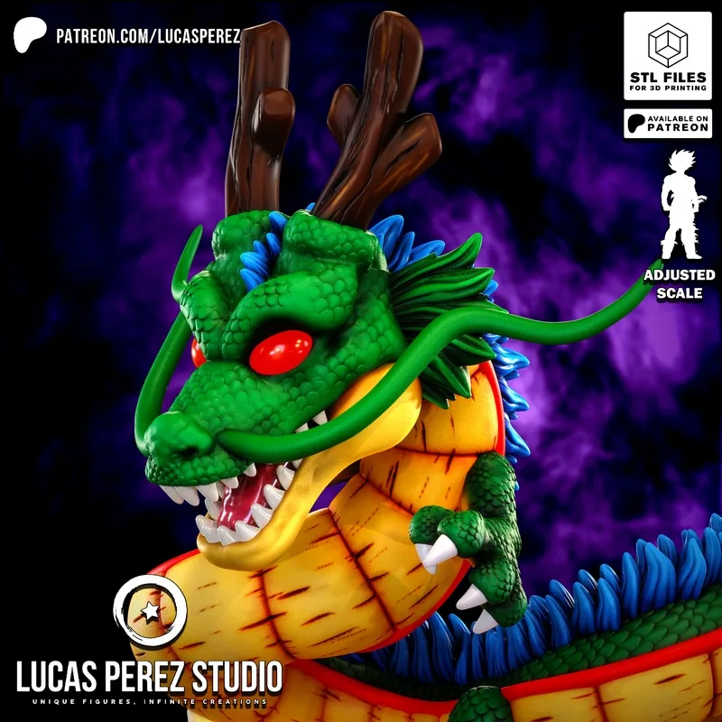 Lucas Perez Studio - 肥龙 - 3D打印模型|Lucas Perez Studio – Shenron – 3D Print Model