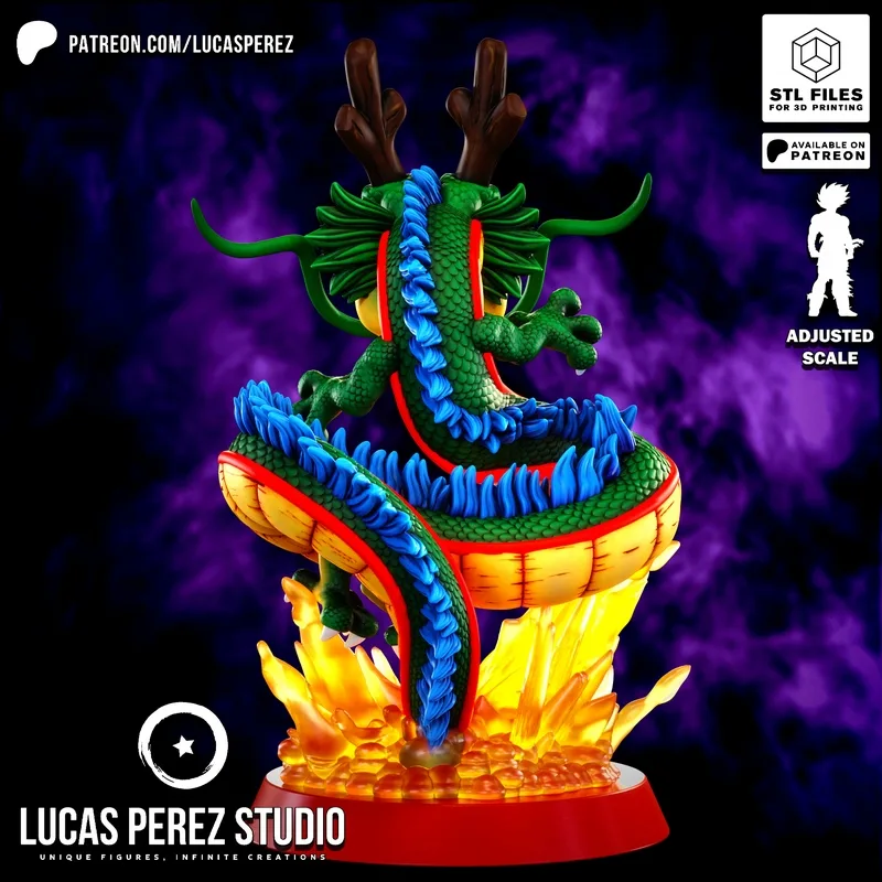Lucas Perez Studio - 肥龙 - 3D打印模型|Lucas Perez Studio – Shenron – 3D Print Model