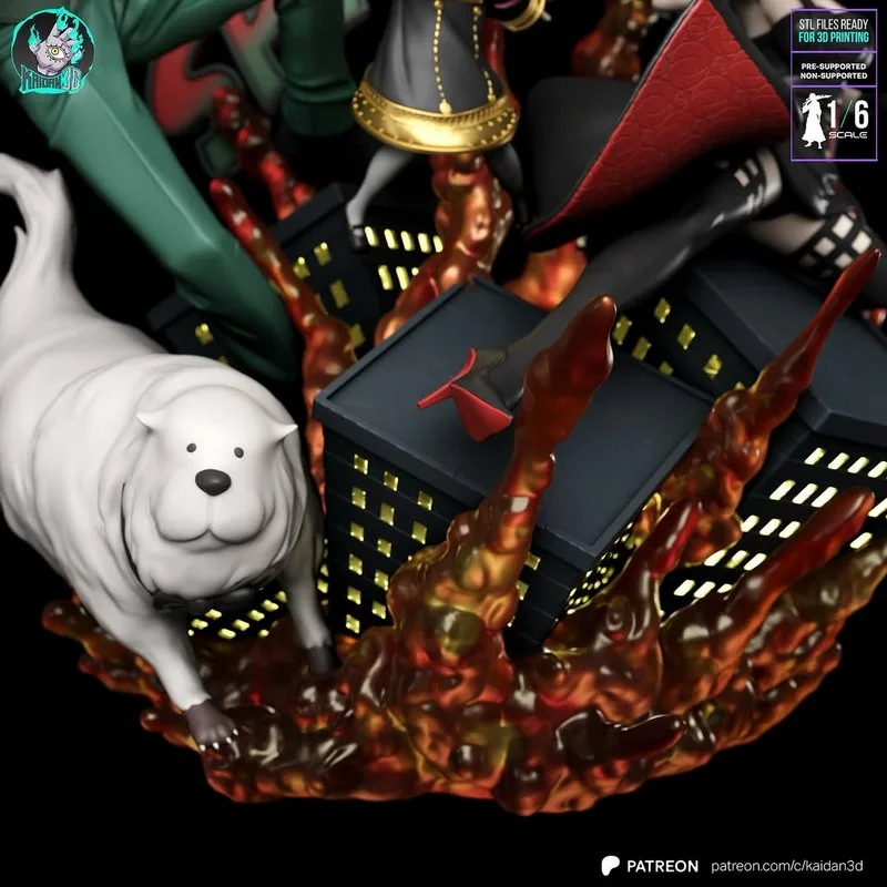 Kaidan – 绝对防护者 3D打印模型：洛伊德、约尔与艾妮娅|Kaidan – Loid, Yor and Anya (Spy x Family) – 3D Print Model