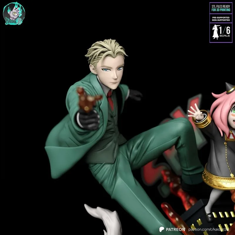 Kaidan – 绝对防护者 3D打印模型：洛伊德、约尔与艾妮娅|Kaidan – Loid, Yor and Anya (Spy x Family) – 3D Print Model