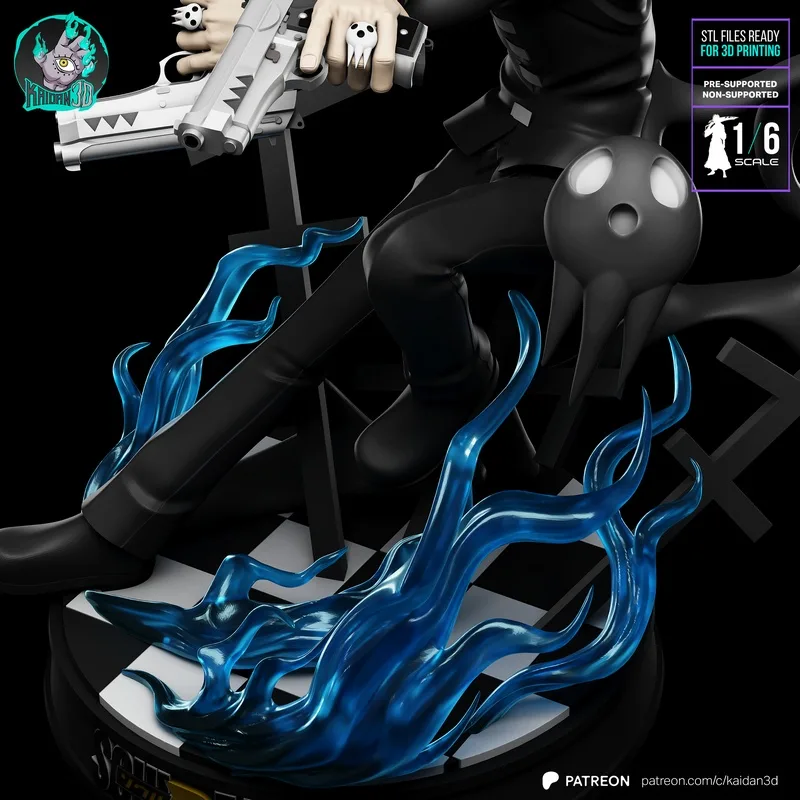 Kaidan 3D打印模型：死亡笔记·死神角色造型|Kaidan – Death the Kid Soul Eater – 3D Print Model