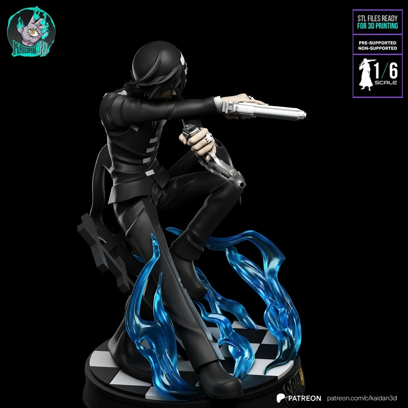 Kaidan 3D打印模型：死亡笔记·死神角色造型|Kaidan – Death the Kid Soul Eater – 3D Print Model