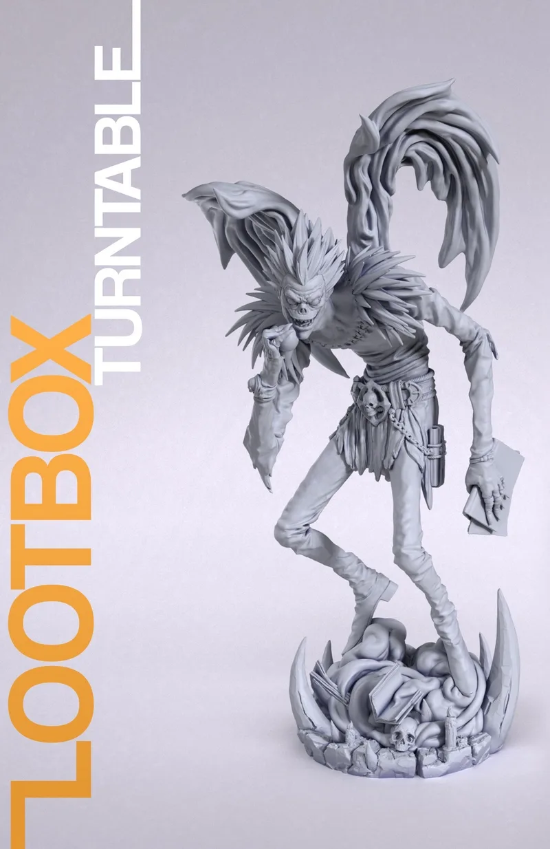 瑞克乌克死亡笔记3D打印模型|NomNom Figures – Ryuk – Death Note – 3D Print Model