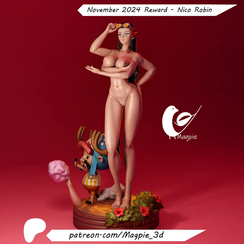 魔奇3D打印模型：海贼王·罗宾角色模型|MagPie 3D – Nico Robin – One Piece – 3D Print Model