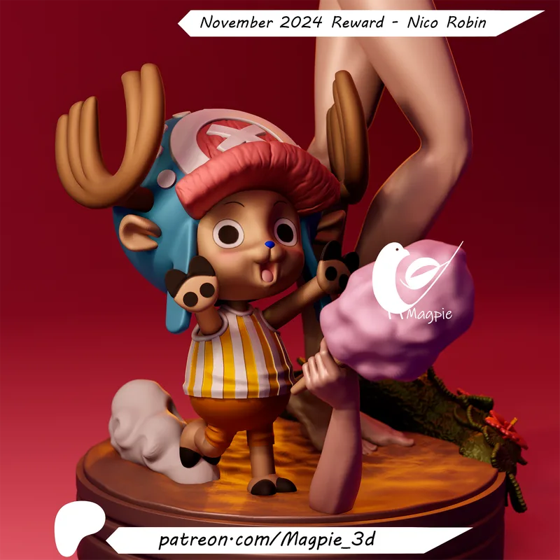 魔奇3D打印模型：海贼王·罗宾角色模型|MagPie 3D – Nico Robin – One Piece – 3D Print Model