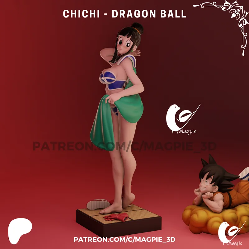 MagPie 3D - 一拳超人 - 一拳超人角色模型|MagPie 3D – Chichi – Dragon Ball – 3D Print Model