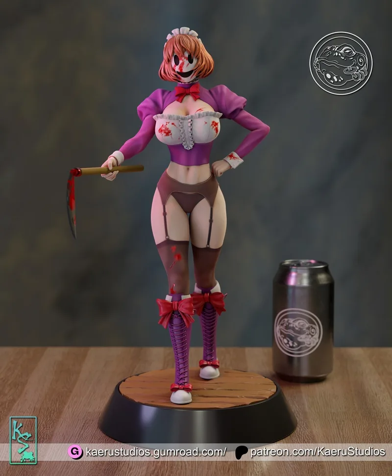 Kaeru Studios《天穹新闻》3D打印模型|Kaeru Studios – Maid – Tenkuu Shinpan – 3D Print Model