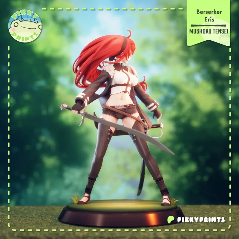 Pikky Prints - 《咒术回战》埃里斯·格雷拉特 3D打印模型|Pikky Prints – Mushoku Tensei – Eris Greyrat – 3D Print Model