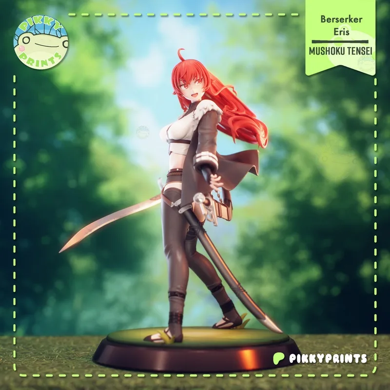 Pikky Prints - 《咒术回战》埃里斯·格雷拉特 3D打印模型|Pikky Prints – Mushoku Tensei – Eris Greyrat – 3D Print Model
