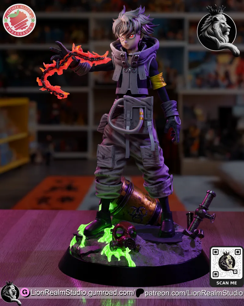 LionRealm Studio旗下作品《Gachiakuta》中的角色Rudo 3D打印模型|LionRealm Studio – Gachiakuta – Rudo – 3D Print Model