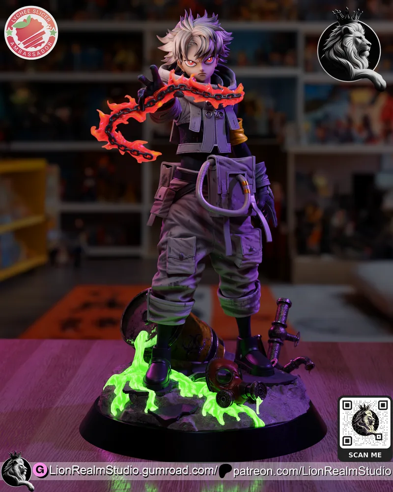 LionRealm Studio旗下作品《Gachiakuta》中的角色Rudo 3D打印模型|LionRealm Studio – Gachiakuta – Rudo – 3D Print Model