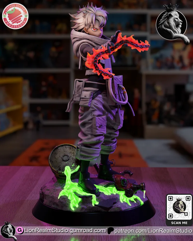 LionRealm Studio旗下作品《Gachiakuta》中的角色Rudo 3D打印模型|LionRealm Studio – Gachiakuta – Rudo – 3D Print Model