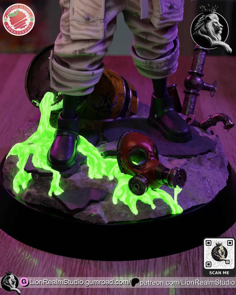 LionRealm Studio旗下作品《Gachiakuta》中的角色Rudo 3D打印模型|LionRealm Studio – Gachiakuta – Rudo – 3D Print Model