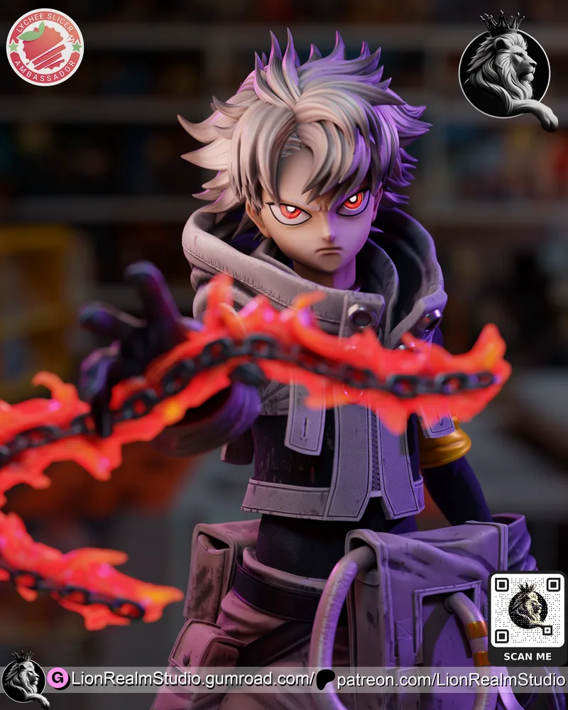 LionRealm Studio旗下作品《Gachiakuta》中的角色Rudo 3D打印模型|LionRealm Studio – Gachiakuta – Rudo – 3D Print Model