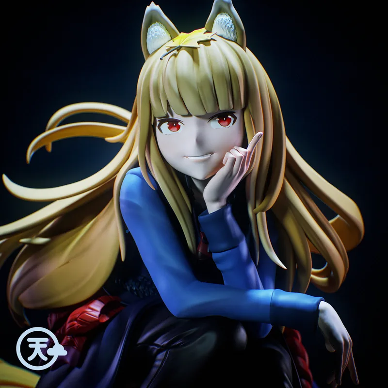 Spice and Wolf 3D打印模型：Holo the Wise Wolf|Tenshi Figures – Holo the Wise Wolf – Spice and Wolf – 3D Print Model