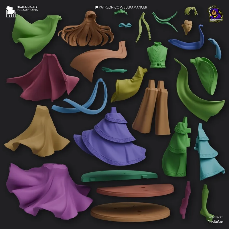 Bulkamancer - 金氏 - 药剂师日志 - 3D打印模型|Bulkamancer – Jinshi – The Apothecary Diaries – 3D Print Model