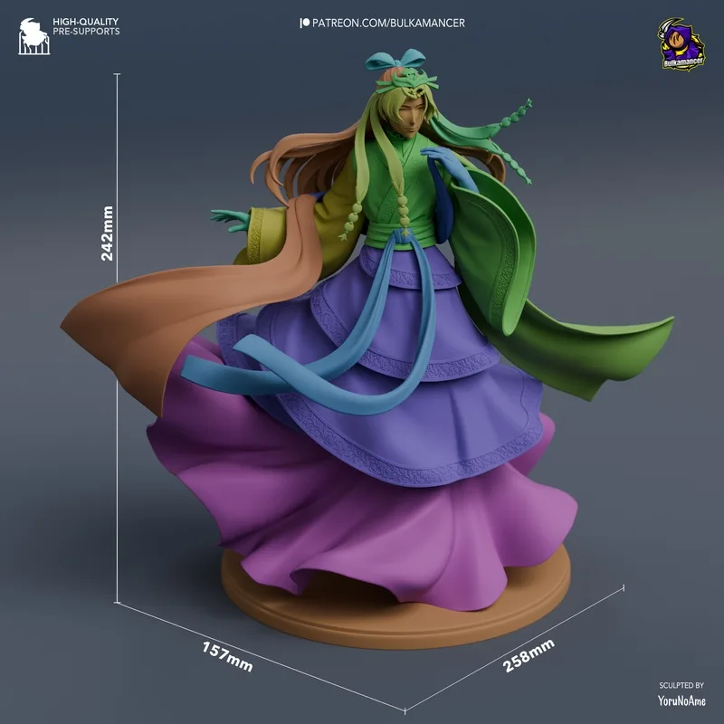 Bulkamancer - 金氏 - 药剂师日志 - 3D打印模型|Bulkamancer – Jinshi – The Apothecary Diaries – 3D Print Model