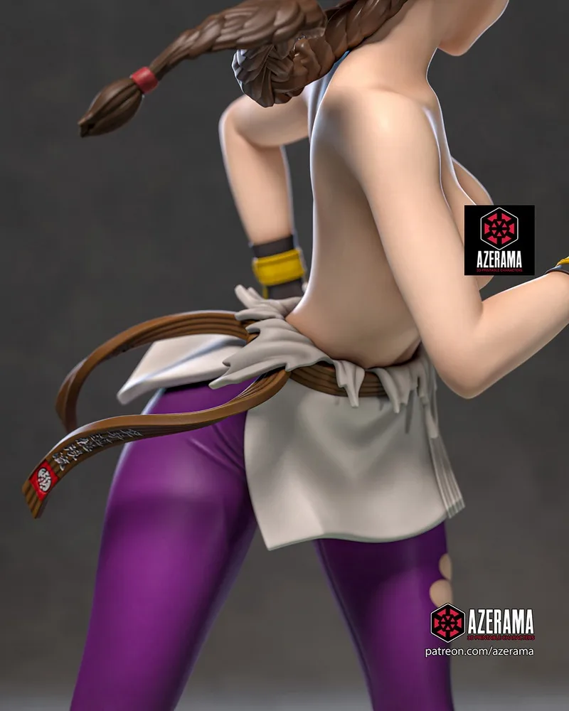Azerama《拳皇》尤里 3D打印模型|Azerama – King of Fighters – Yuri – 3D Print Model