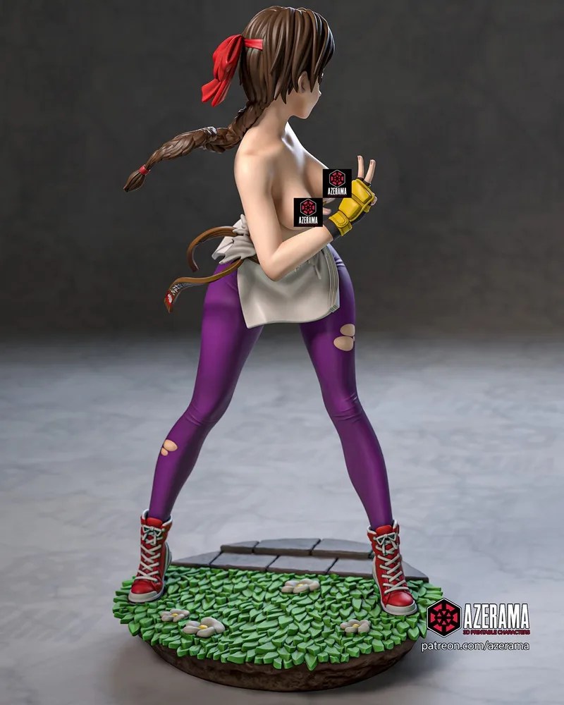 Azerama《拳皇》尤里 3D打印模型|Azerama – King of Fighters – Yuri – 3D Print Model