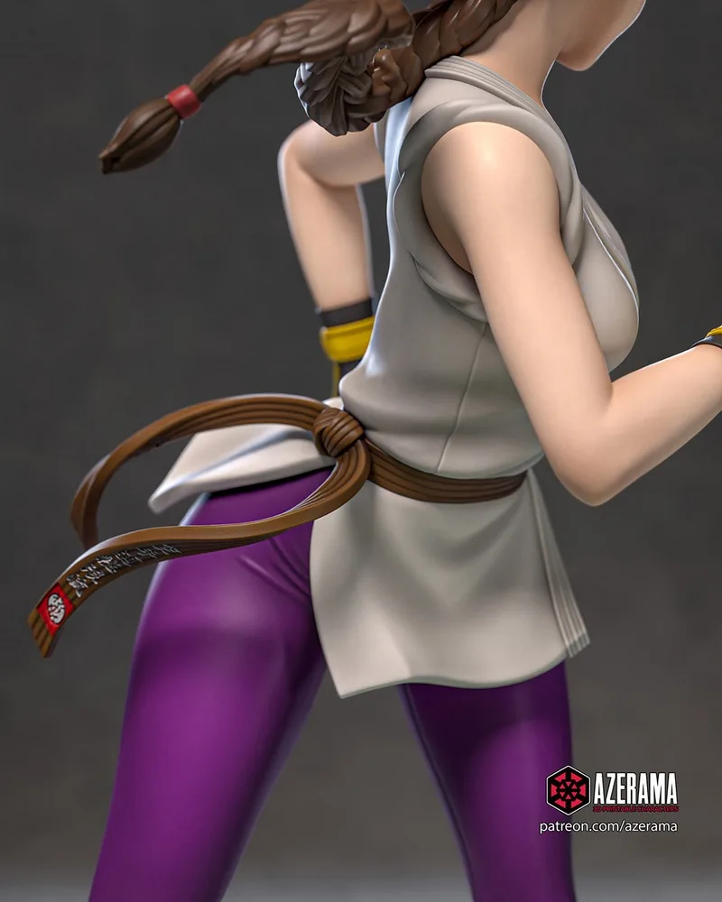 Azerama《拳皇》尤里 3D打印模型|Azerama – King of Fighters – Yuri – 3D Print Model