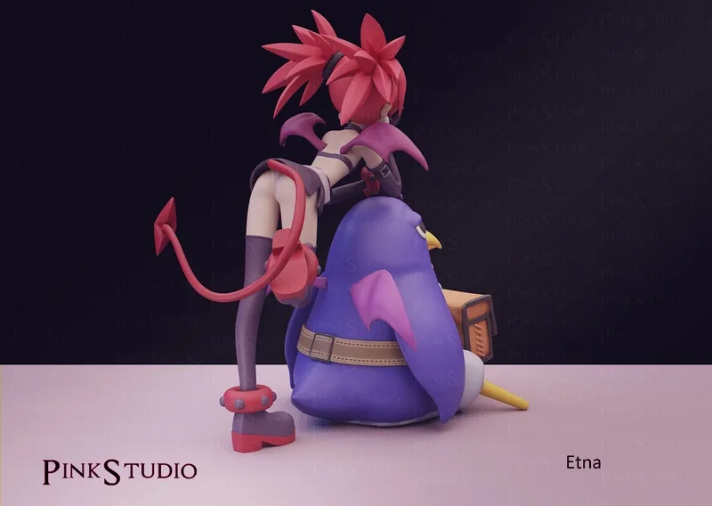 Pink Studio 乙女游戏《Disgaea》角色3D打印模型|Pink Studio – Etna – Disgaea – 3D Print Model