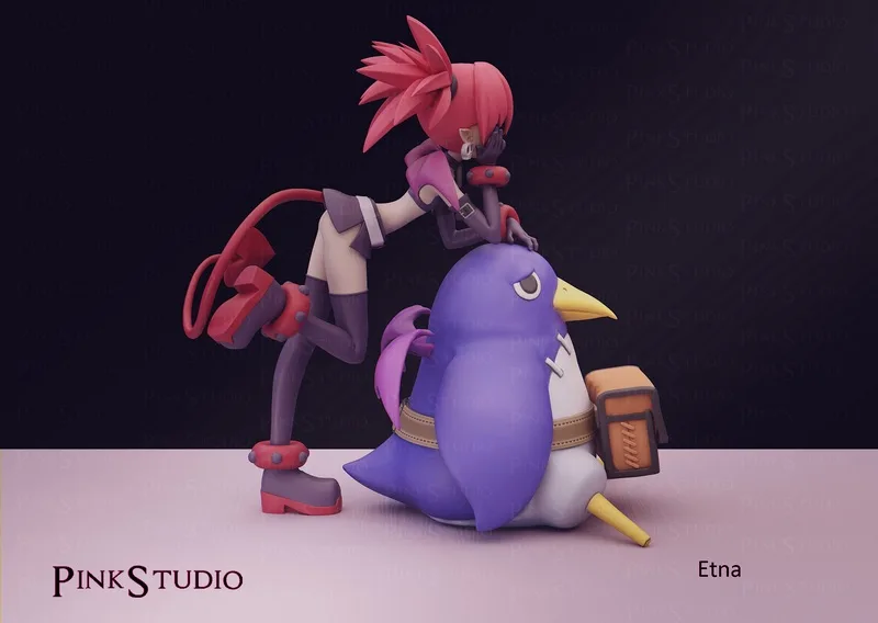 Pink Studio 乙女游戏《Disgaea》角色3D打印模型|Pink Studio – Etna – Disgaea – 3D Print Model