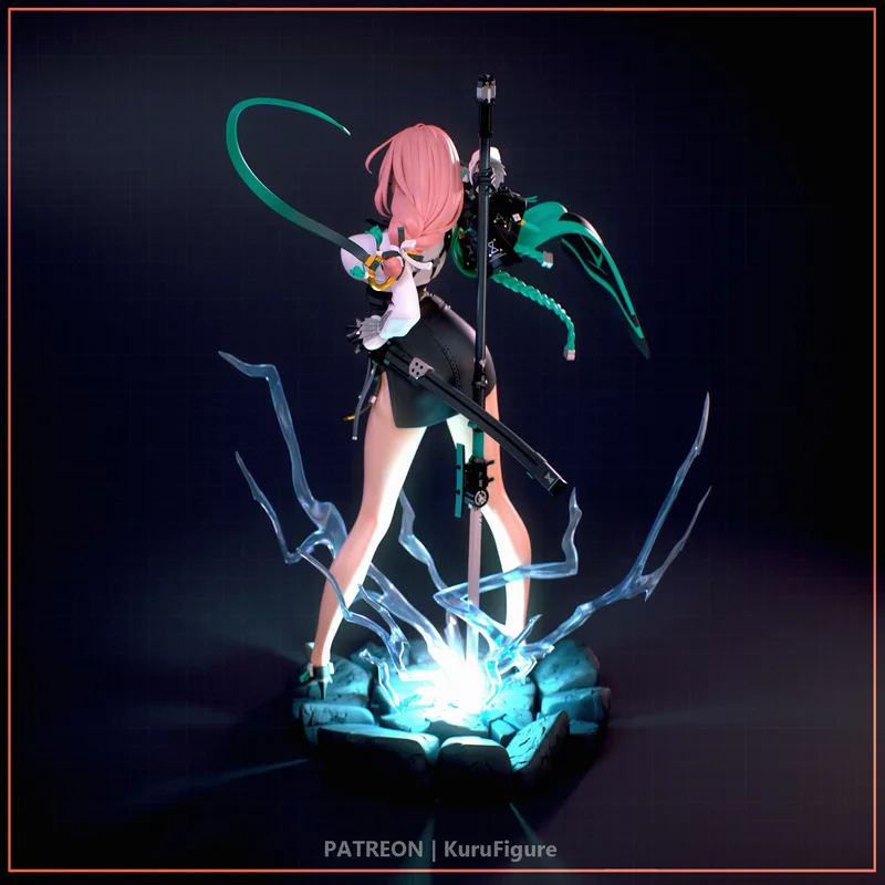 Kuru角色3D打印模型——《零之Zone》|Kuru Figures – Tsukishiro Yanagi – Zenless Zone Zero – 3D Print Model