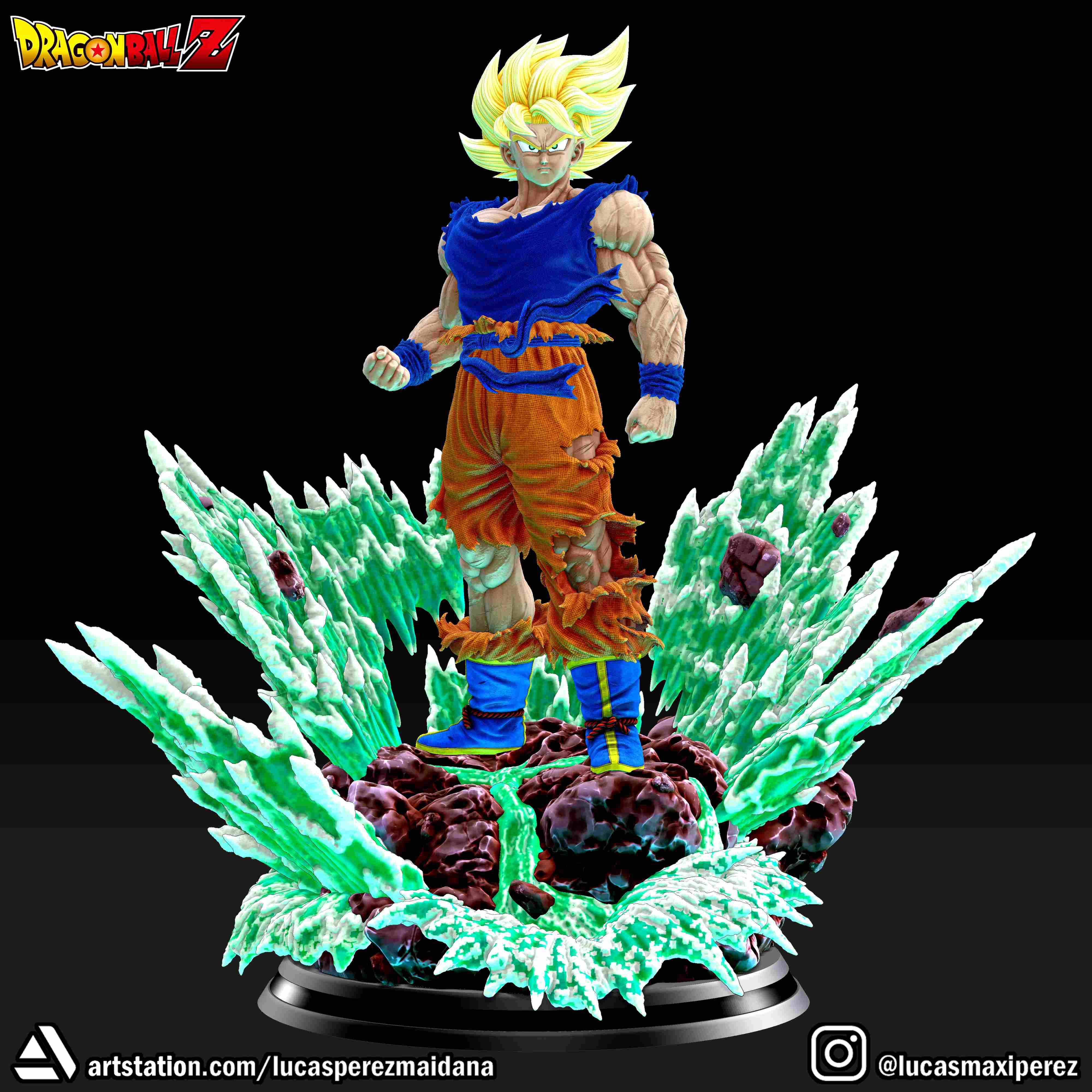 卢卡斯佩雷斯 七龙珠名场面 3D打印模型|Lucas Perez – Goku Namek – 3D Print Model STL