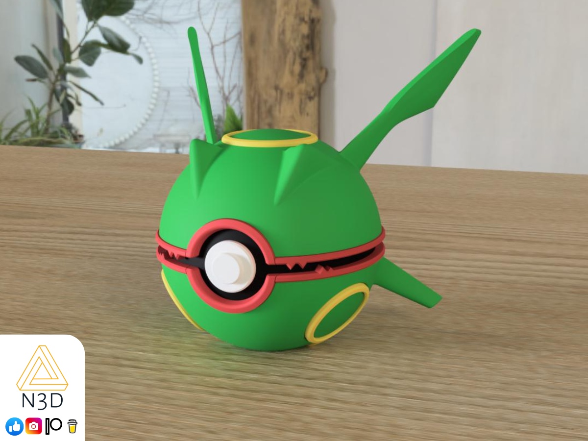 雷吉斯拉 3D打印模型|Rayquaza – 3D Print Model STL