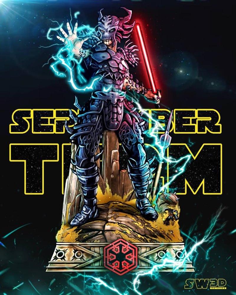 SW3D - 哥伦布·克雷特雕像 - 3D打印模型|SW3D – Darth Krayt Sculpture – 3D Print Model STL