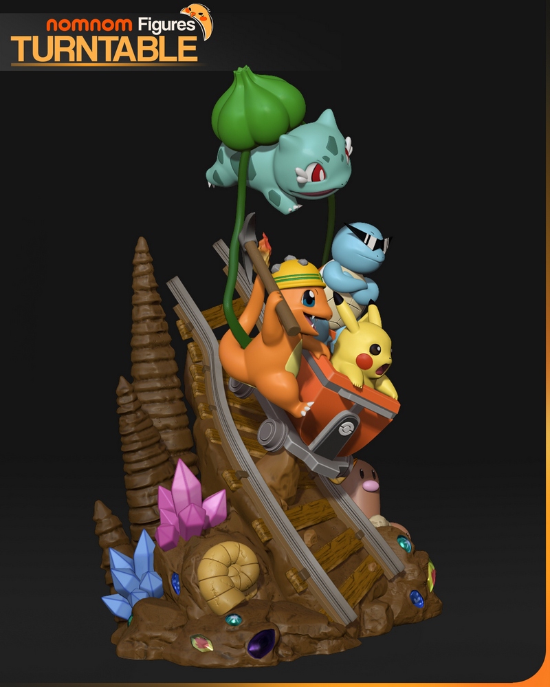 宝可梦3D打印模型：皮卡丘|NomNom Figures – Pikachu – Pokemon – 3D Print Model