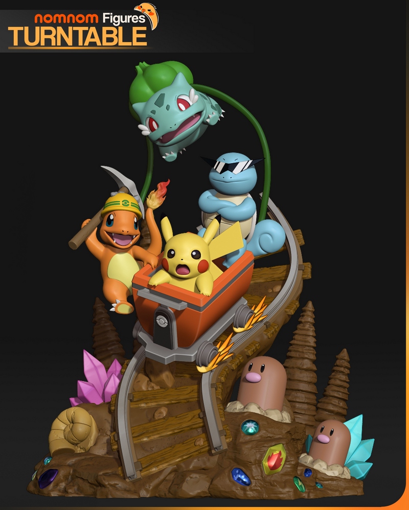 宝可梦3D打印模型：皮卡丘|NomNom Figures – Pikachu – Pokemon – 3D Print Model