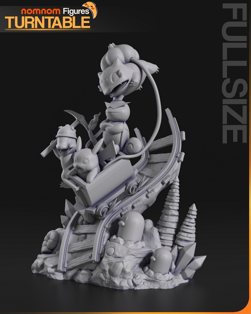 宝可梦3D打印模型：皮卡丘|NomNom Figures – Pikachu – Pokemon – 3D Print Model