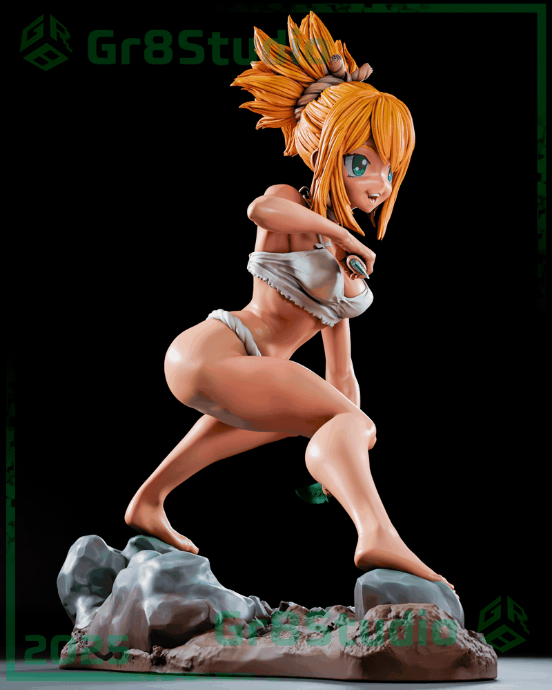 Gr8Tech - 龙珠 - 红缎带（小林）3D打印模型|Gr8Tech – DrStone – Kohaku – 3D Print Model