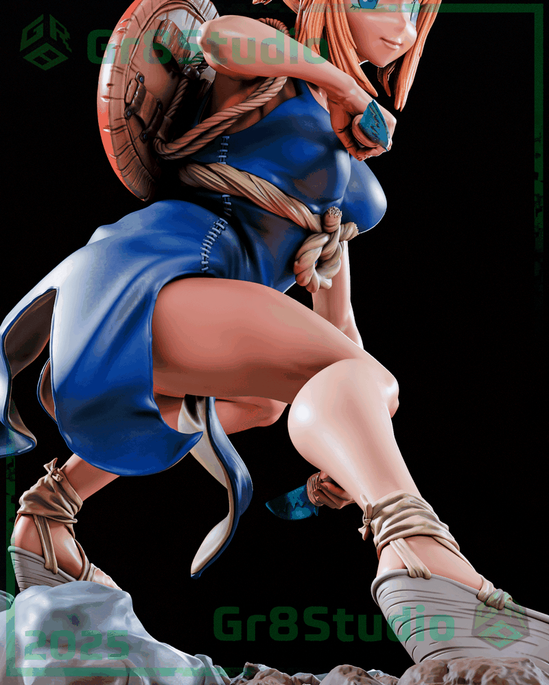 Gr8Tech - 龙珠 - 红缎带（小林）3D打印模型|Gr8Tech – DrStone – Kohaku – 3D Print Model