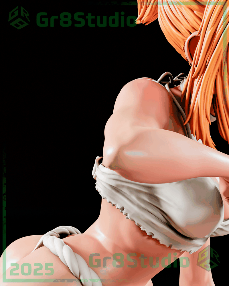 Gr8Tech - 龙珠 - 红缎带（小林）3D打印模型|Gr8Tech – DrStone – Kohaku – 3D Print Model