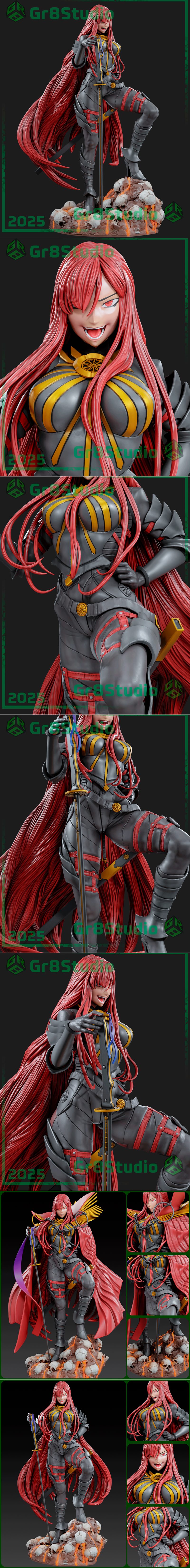 Gr8Tech - 《信长之怒》信长 3D打印模型|Gr8Tech – Fate – Demon King Nobunaga (Nobunaga Avenger) – 3D Print Model STL