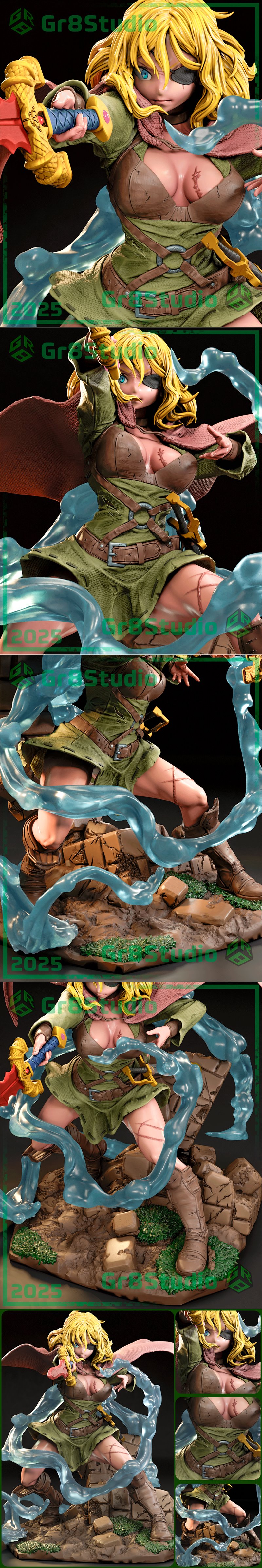 Clevatess 3D打印模型：Alicia Glenfall角色造型|Gr8Tech – Clevatess – Alicia Glenfall – 3D Print Model STL