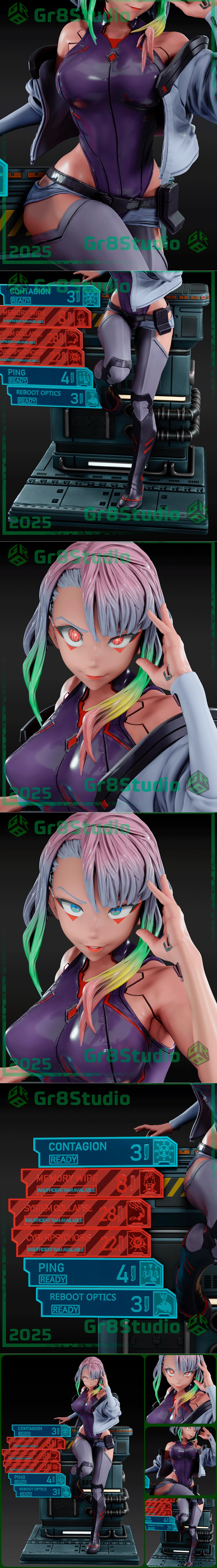 Gr8Tech - -edgeRunners - Lucy 3D打印模型|Gr8Tech – Edgerunners – Lucy – 3D Print Model STL