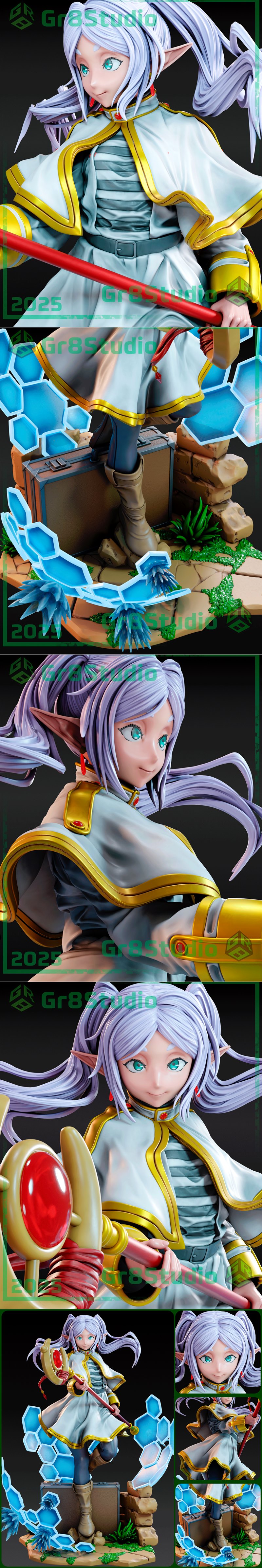 Gr8Tech - 《弗里埃伦》3D打印模型|Gr8Tech – Sousou no Frieren – Frieren – 3D Print Model STL