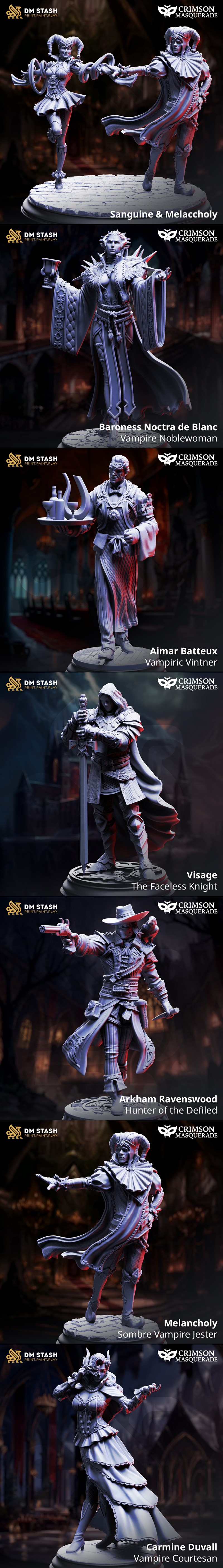 DM Stash – 委内瑞拉暗影节 2025 3D打印模型|DM Stash – Crimson Masquerade September 2025 – 3D Print Model STL