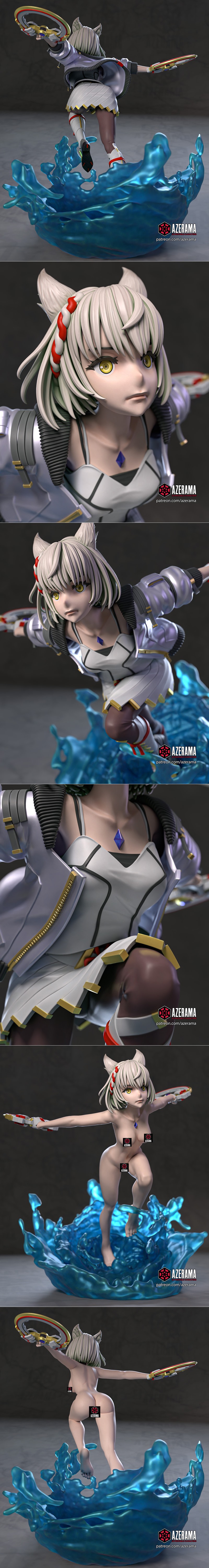 艾泽拉姆 - 虚幻之刃 - 米欧 3D打印模型|Azerama – Xenoblade Chronicles – Mio – 3D Print Model STL