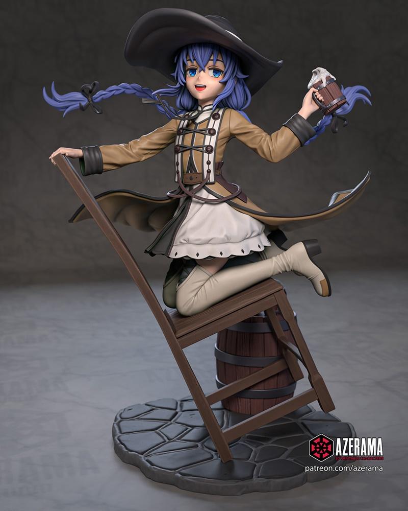 Azerana《咒术回战》罗克萨尼 3D打印模型|Azerana – Mushoku tensei – Roxy – 3D Print Model STL
